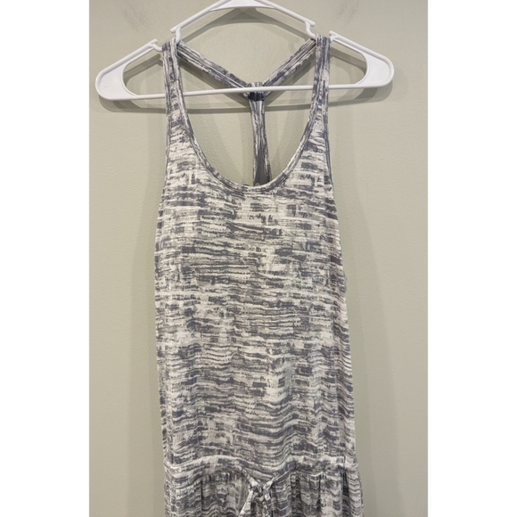 Athleta Silver Shimmer Cressida Racerback Maxi Dress Size Medium - Picture 2 of 10